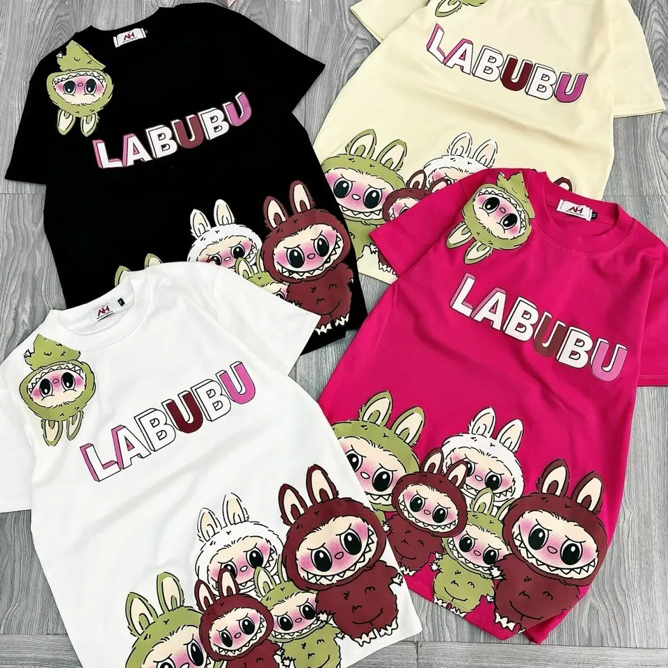[ BU 1 ] Áo Thun Baby Tee Borip LABUBU Chất Co Giãn Mềm Mại Form Vừa 40-60kg