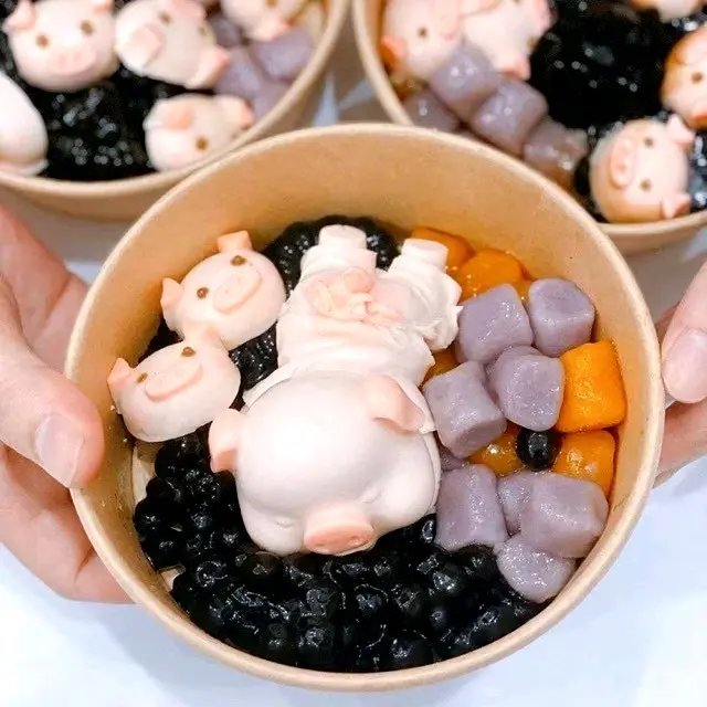 NHIENCAKE Khuôn silicon 4D heo tắm tiên dùng làm pudding, thạch rau câu, sáp nến, xà phòng 5