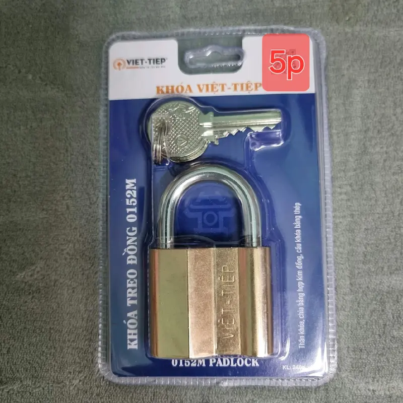 Khóa việt tiệp 4p + 5P+ 6p đồng thau.. ...hàng Chính. Hãng. 3