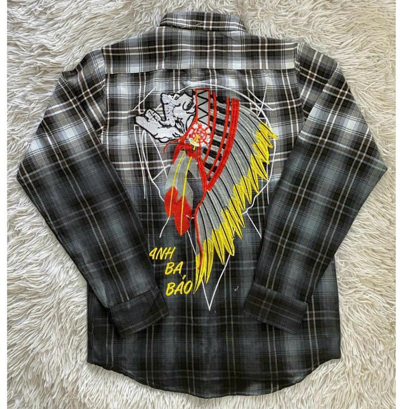 Áo sơ mi nam THEU chất vải mềm mịn đẹp lên form chuẩn - Shirt, Menswear Có Cổ 0