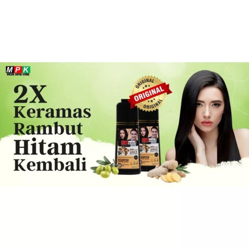 Cultusia Shampoo Penghilang Uban With Ekstrak Jahe & Minyak Zaitun 160 ML Haircare Perawatan Extract