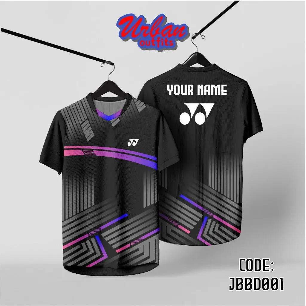 Áo Thi Đấu Cầu Lông, Thiết Kế New Jersey 2024, Có Tên Tùy Chỉnh Miễn Phí, Áo Thun Ngoại Cỡ Bola, Thích Hợp Cho Nam, Phong Cách Thái Lan, Jersey Virus, Baju Lelaki Sport