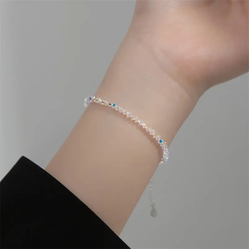 Vòng Tay Siêu Nhấp Nháy Siêu Mịn Giá Cả Phải Chăng Thiết Kế Sang Trọng Lớp Kết Cấu Đơn Giản Thích Hợp Làm Quà Tặng Cho Nữ Phụ Kiện Voi Kiềng Móc Khoá 1