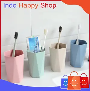 Gelas Sikat Gigi Odol Gelas Kamar Mandi Cangkir Kumur Jerami Gandum 407