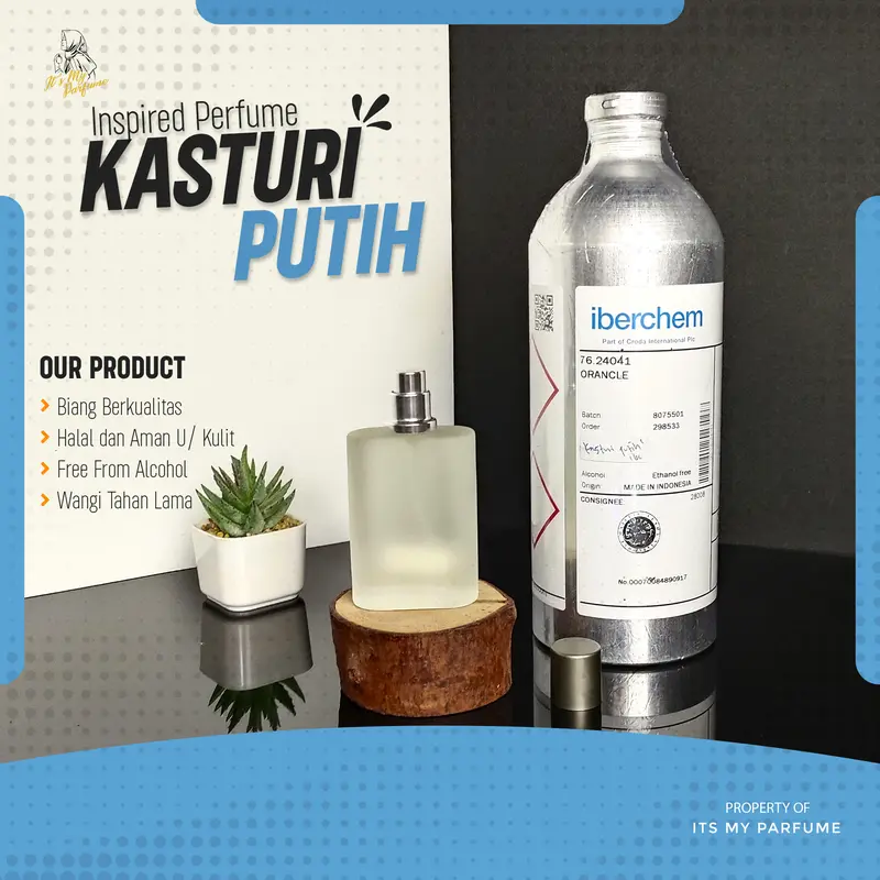 PARFUM MINYAK WANGI KASTURI PUTIH Original Iberchem 0
