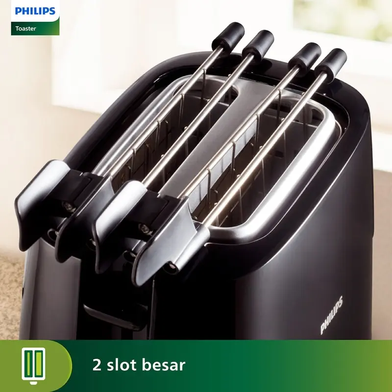 Philips Toaster HD2583/90 Bunwarmer Pemanggang Roti HD2583 HD 2583 4