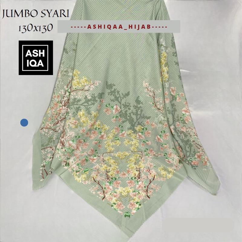 JILBAB SEGIEMPAT MOTIF TERBARU, BAHAN VOAL PREMIUM, LASERCUT, UK 130x130 Basic Lembut 1