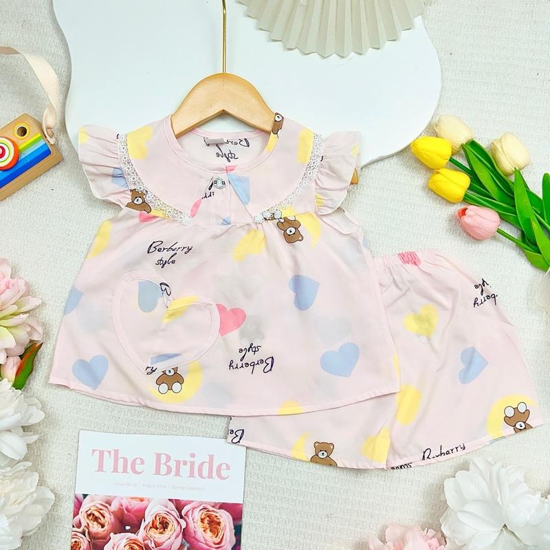 Product Introduction of TOLEXINH [23kg-41kg] đồ bộ tay cánh tiên quần đùi bé gái - vải tole loại 1 [FREESHIP] 7
