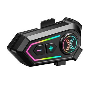 Audífonos inalámbricos para casco de motocicleta, recargables con manos libres para llamadas y música