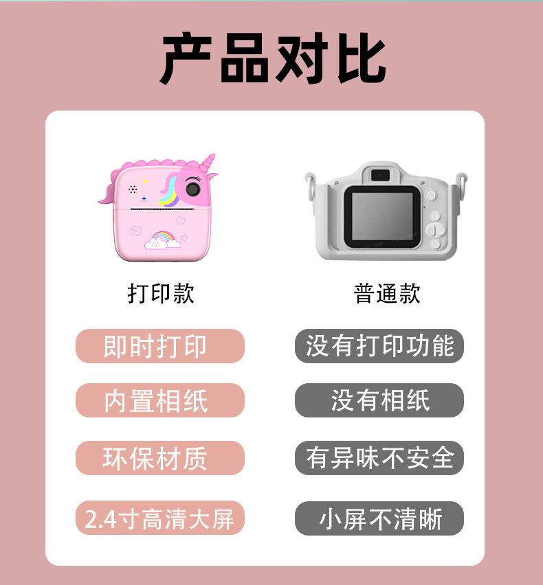 Product Introduction of Polaroid Children's Camera HD Photo Printing Mini Digital Camera Cross-Border Source Manufacturers Send On Behalf 10