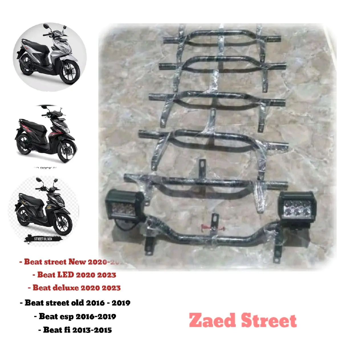 TUBULLAR DUDUKAN LAMPU beat street Aksesoris