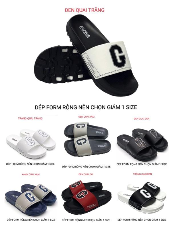 Dép lê, dép nhựa quai ngang Nam Nữ Duwa DH-090, chất liệu PVC cao cấp, đế dày 3 cm siêu bền  DéP Đế Bằng