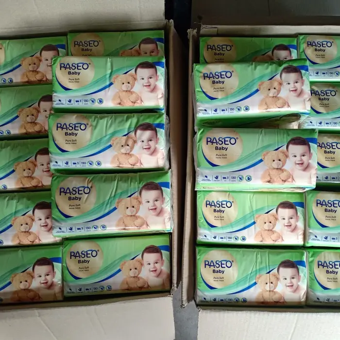 Paseo baby pure soft facial tissue 130 s - 3ply / Tisu (Harga Promo)
