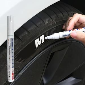 Plumón para Pintura de Ruedas de Auto, Plumón de Pintura a Base de Aceite Multiusos Impermeable, Plumón para Reparación de Ruedas de Auto, Accesorios Exteriores para Autos Profesionales
