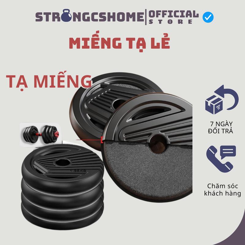  Miếng tạ lẻ thanh tạ thanh tạ nối- Bánh tạ 1kg 1,25kg 1,5kg 2kg trong bộ tạ tay 10kg 20kg 30kg 40kg tập gym tại nhà 