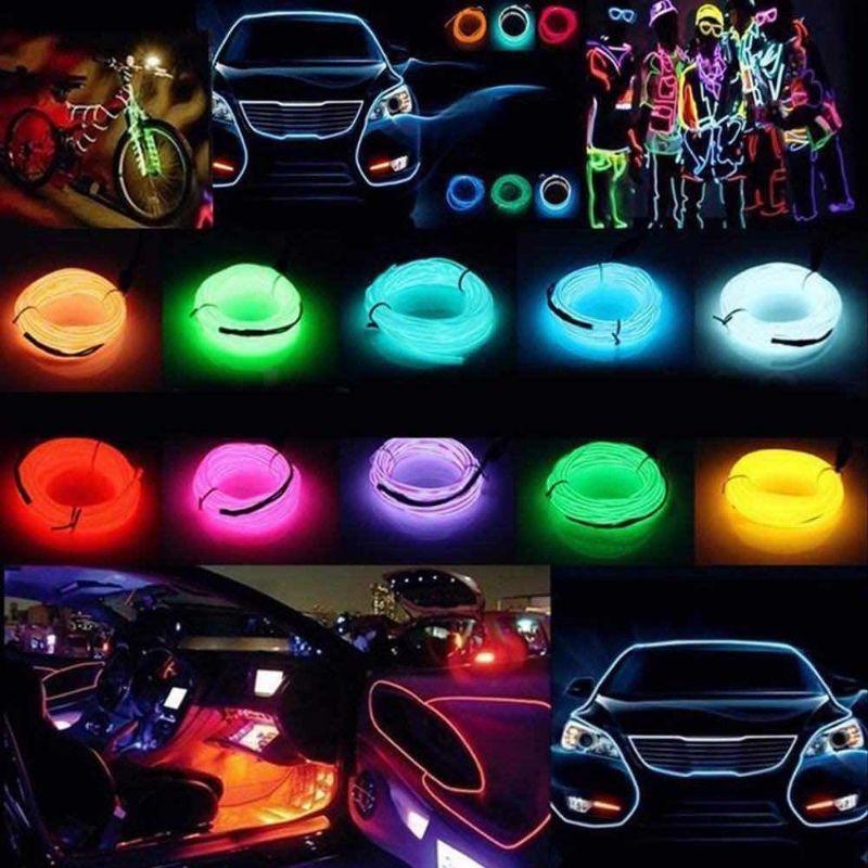 Car Interior Lighting LED Strip EL Wire Rope Auto Atmosphere - TikTok ...