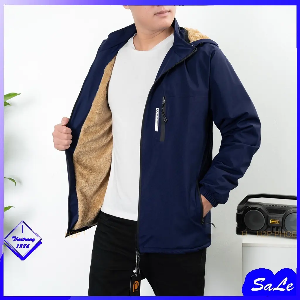 Áo Gió Lót Lông Cừu Dày Dặn, Áo 3 Khóa Chống Nước, Chống Gió Siêu Tiện Lợi - AL001