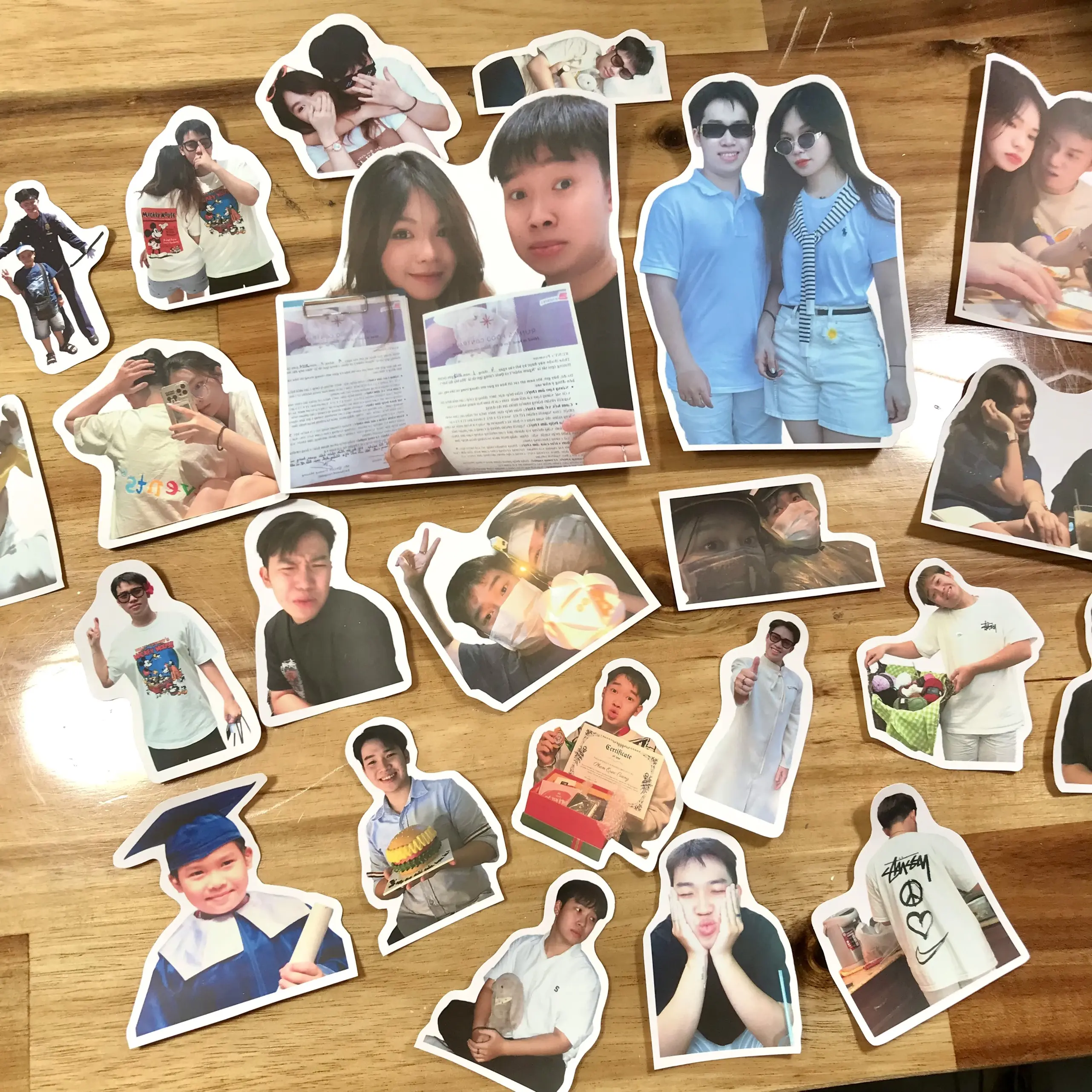In ảnh bo viền, ảnh để trang trí lên scrapbook, album lưu niệm