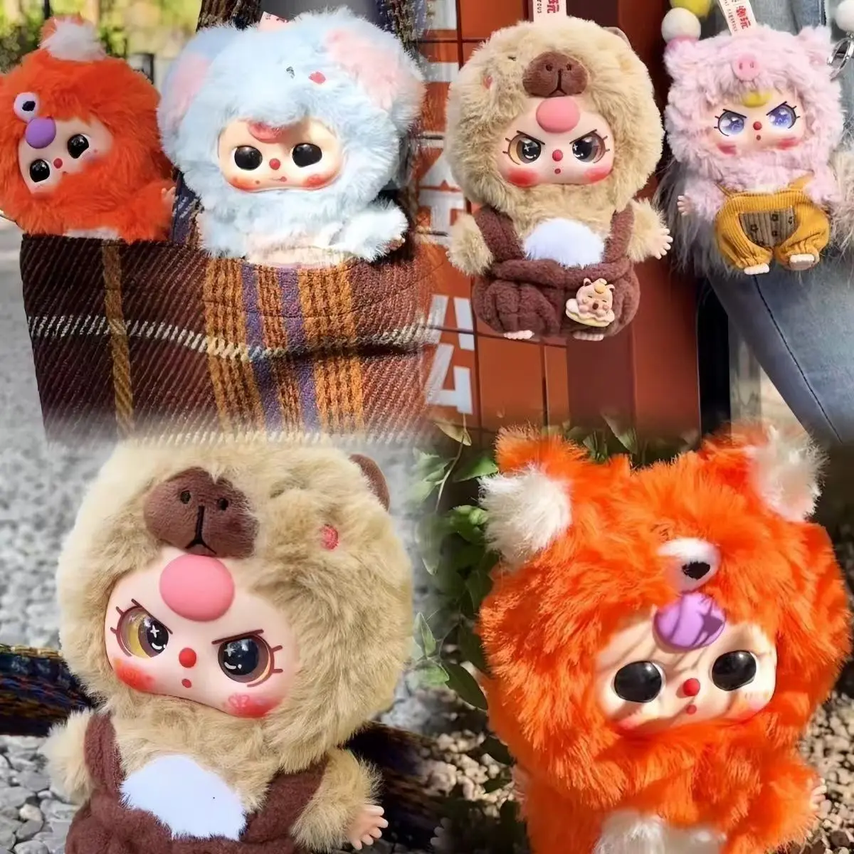Baby Three Three-Year-Old Cute Figurine Series Plush Blind Box Pendant Adorable Doll Gift Clearance-B602