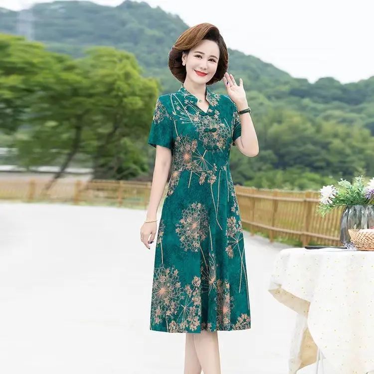 Quần Áo Mùa Thu Cho Mẹ, Váy Cho Mẹ Trong Vay, Thời Trang Và Thanh Lịch, Thích Hợp Cho Phụ Nữ Trung Người Già Và Cao Tuổi, Váy Thích Hợp Cho Mùa Xuân Và Mùa Thu, 2024