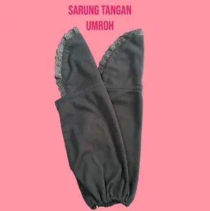 Sarung Tangan haji dan umroh kuwalitas premium dilengkapi renda2 bahan katun
