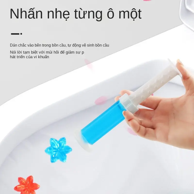 Gel Thơm Khử Mùi Nhà Vệ Sinh, 14 Miếng, Thiết Kế Hoa Nhỏ Làm Sạch Nhà Vệ Sinh Kho Báu, Chất Làm Sạch Nhà Vệ Sinh, Chất Khử Mùi Tuyệt Vời