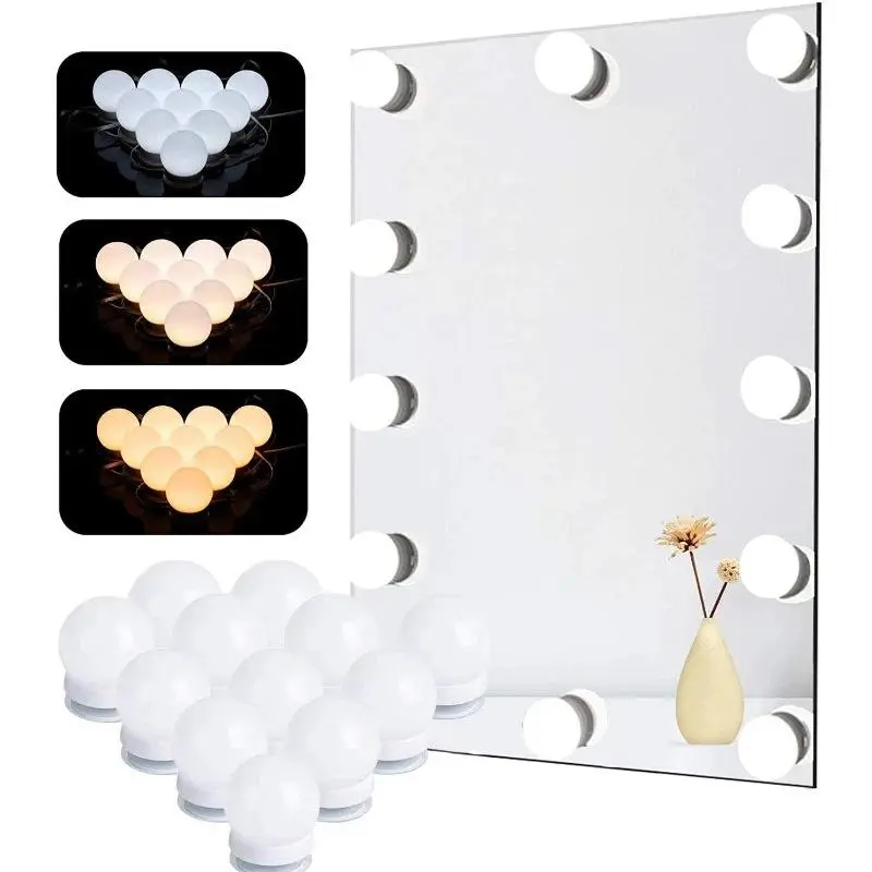 Dimmable Makeup Mirror Light Bulb, 1 Count USB Powered LED Fill Light, High-brightness LED Fill Lamp, Makeup Mirror Front Lights