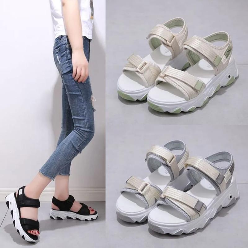 Product Introduction of Sandal Gunung Wanita Kekinian PISUU Casual Korean Style Import 2023 22