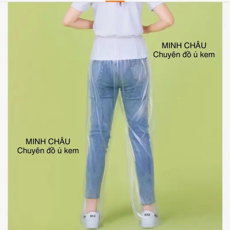 5 Quần Ủ KEM Nilon, quần có dây chun siêu tiện lợi, bọc cả bàn chân 2