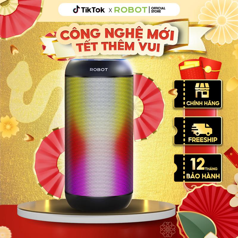 BH 12 Tháng | Loa Bluetooth Mini ROBOT RB510 Bass Mạnh Công Suất 10W Led RGB Kháng Nước IPX4 - Hỗ Trợ Kết Nối Thẻ Nhớ/ USB/ Kết Nối Trực Tiếp AUX Đàm Thoại Rảnh Tay | Củ Loa Nghe Nhạc