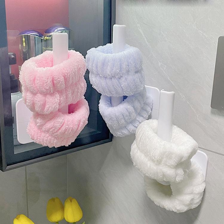 Băng Đô Đeo Cổ Tay Rửa Mặt Tránh Ướt Màu Pastel Cho Nữ