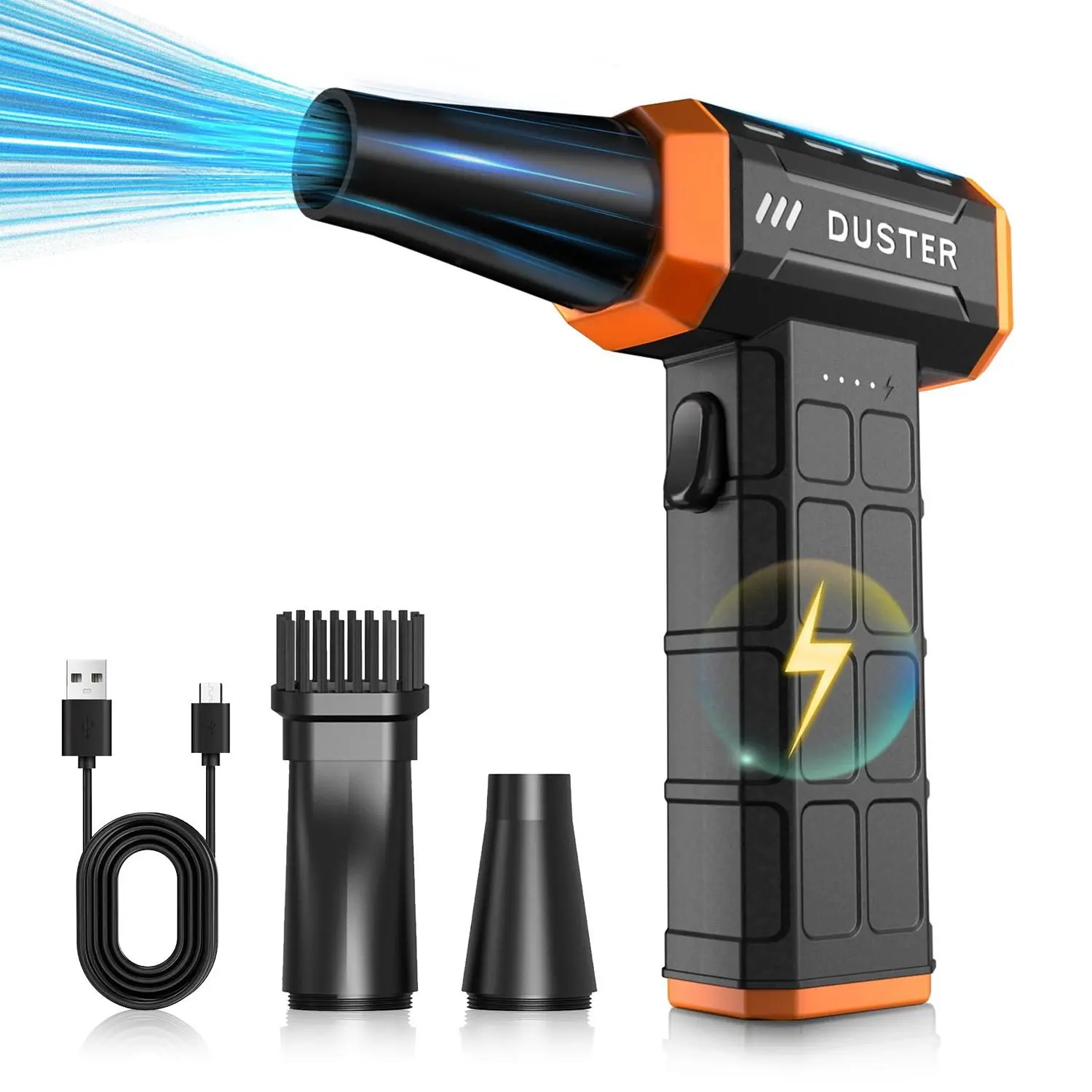 Portable Cordless Air Blower, 150000RPM Rechargeable Air Blower, Keyboard Cleaning Tool, Electrical Cleaning Tool, Universal Accessories, Power