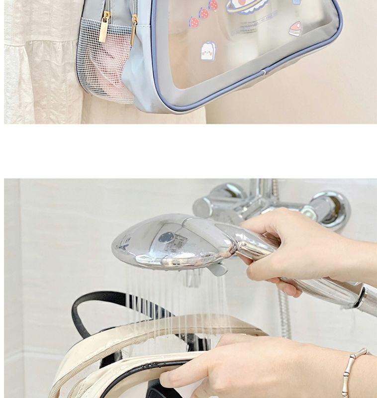 Product Introduction of Túi Đựng Mỹ Phẩm Dung Tích Lớn, Hai Lớp, Túi Đựng Đồ Trang Điểm, Cầm Tay, Thích Hợp Đi Du Lịch, Có Tách Khô Và Ướt, Không Thấm Nước, Lý Tưởng Cho Khi Tắm Và Bơi Lội, Năm 2024 9