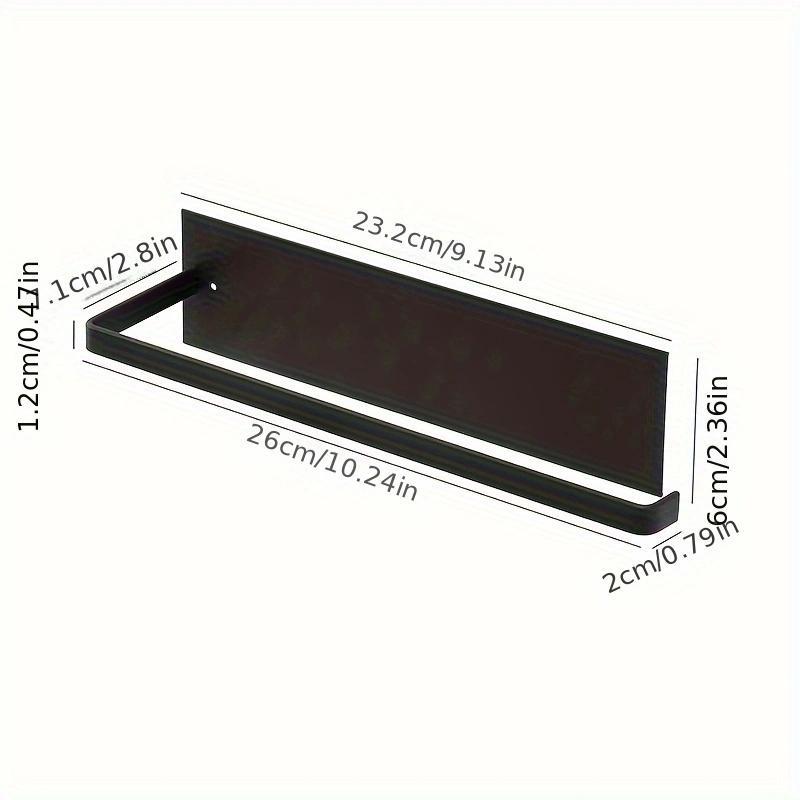Product Introduction of Self-adhesive Tissue Storage Rack, 1 Count Wall Mounted Paper Towel Holder, Punch Free Storage Organizer for Bathroom Kitchen 1