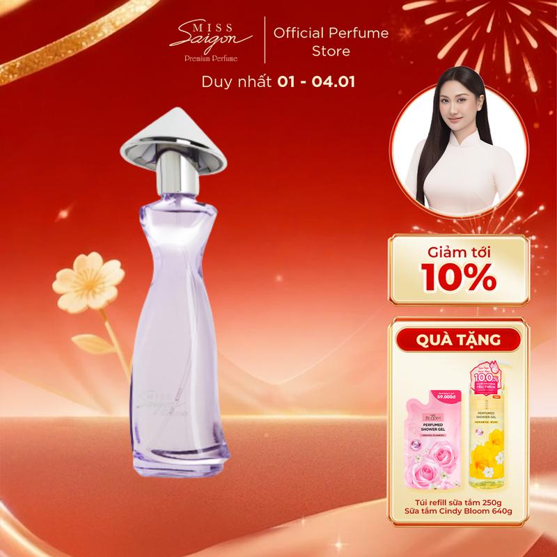   QUÀ TẶNG Lễ tình nhân 14 2 Tết Nguyên Đán  Nước Hoa Nữ MISS SAIGON ELEGANCE N1 Amethyst Hương Thơm Quyến Rũ Sang Trọng 50ml 