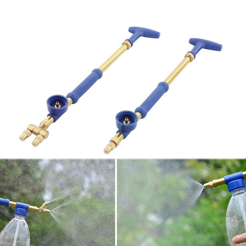 Vòi phun nước có thể điều chỉnh, với chế độ phun kép, cho tưới cỏ trong Vườn Làm bằng nhựa Đồng 0