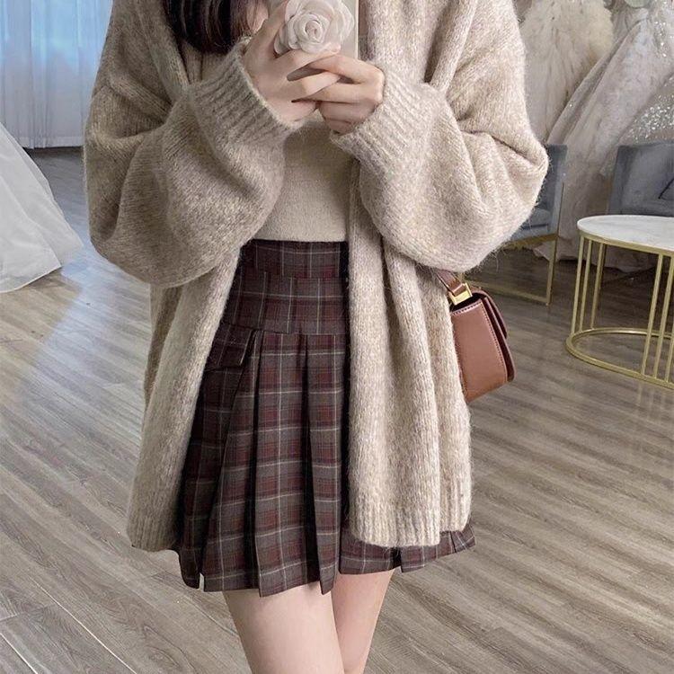 Product Introduction of Áo Len Phong Cách Thường Ngày Áo Cardigan Dệt Kim, Áo Khoác Dài Trung Bình Mùa Thu Và Mùa Đông Của Phụ Nữ, Mặc Nhẹ Nhàng, Phong Cách Hàn Quốc, Nhỏ Và Dày, Phong Cách Mori 4