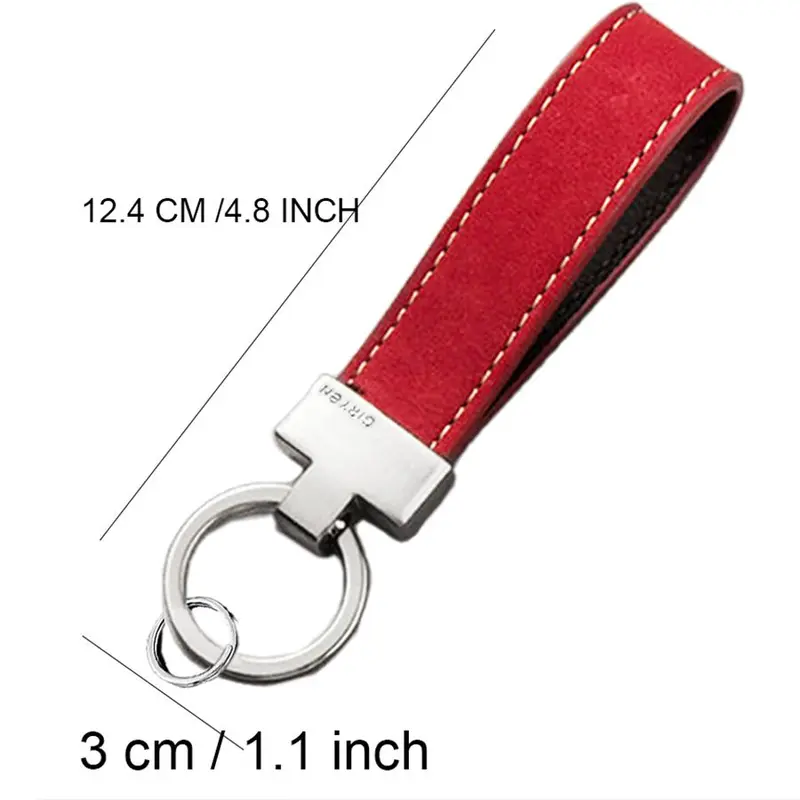 Fashion PU Leather Keychain, Car Keychain, Universal Keychain for Men & Women, Durable Keychain for Outdoor Activities, Suitable for Hiking, Camping 1