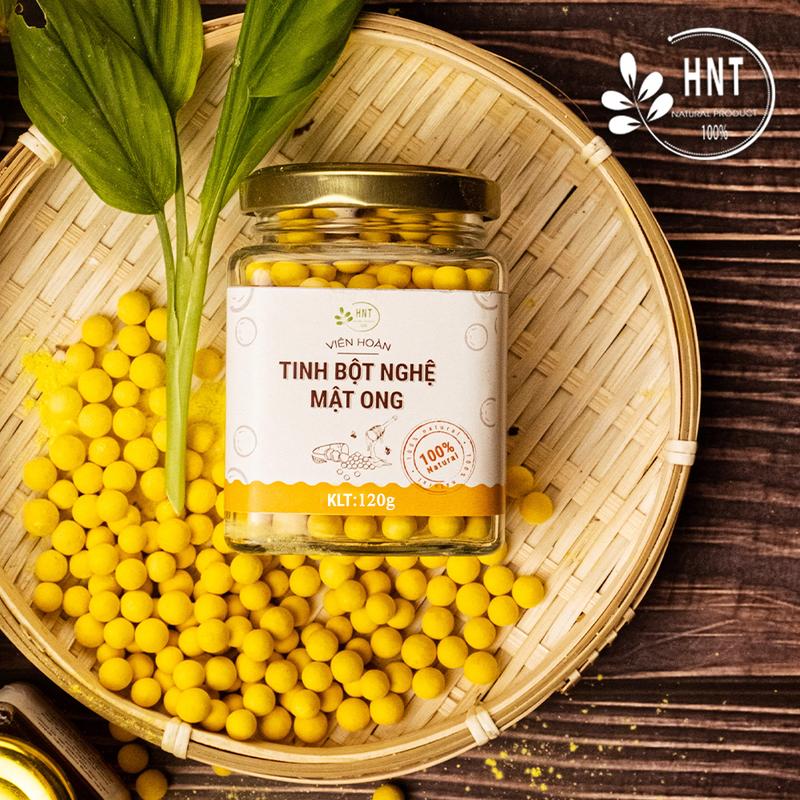 Viên tinh bột nghệ mật ong nguyên chất| tự nhiên, hữu cơ| tốt cho, dạ dày, phụ nữ sau sinh| HNT NATURAL PRODUCT VTBN120 #OCOP #DacSanVietNam 4
