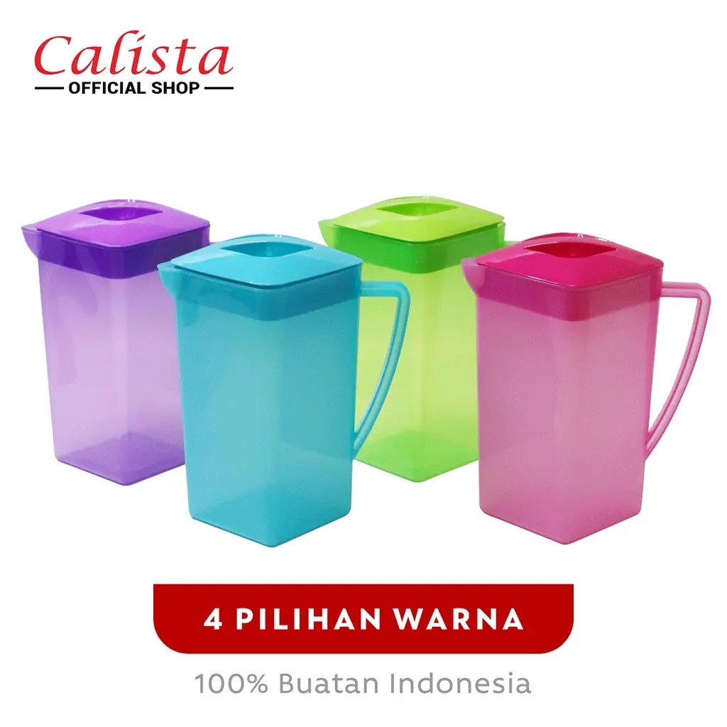 Eskan Pluto teko plastik Calista ceret plastik 1,5Liter Hijau Ungu pink tosca