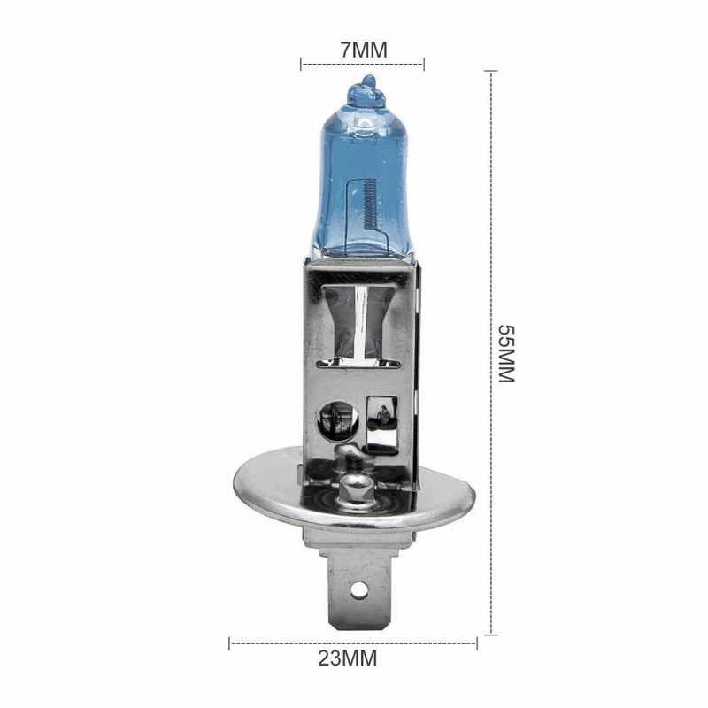 2pcs H1 12V 100W Car Headlights White 4300k Head Light Lamp Halogen Bulbs 8