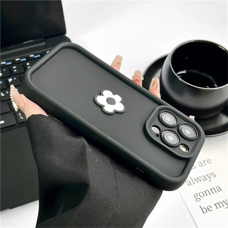 Cartoon Cute 3D Ball Flower Soft Candy Liquid Silicone Phone Case For iPhone 15 11 12 13 14 Pro Max X XSMax XR 7 8 Plus Bumper Back Cover 5