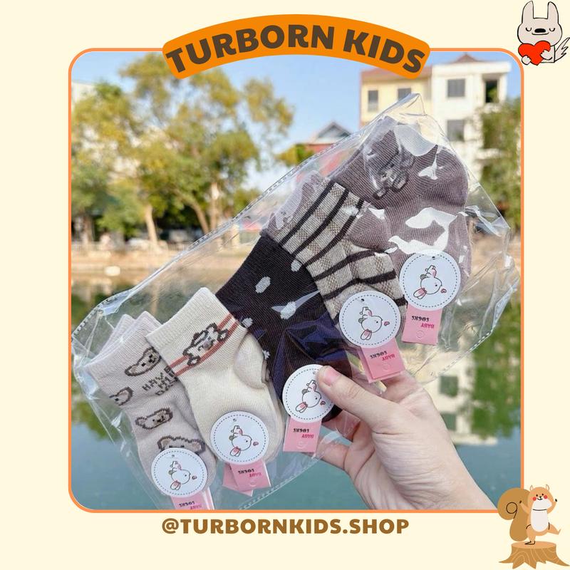 Set 10 Đôi Tất Len Cho Bé Sơ Sinh, Chất Len Mềm Mịn Dày Dặn Cho Bé Sơ Sinh - 1 Tuổi Hình Ngẫu Nhiên