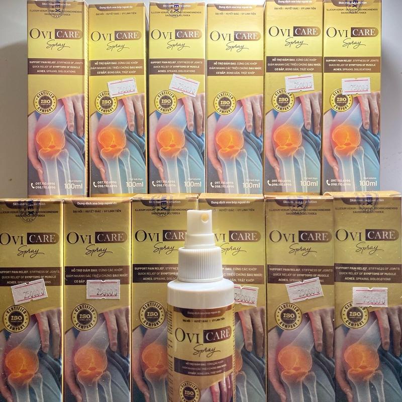 [ Chính Hãng ] Chai xịt giảm đau xương khớp Ovicare chính hãng 100ml