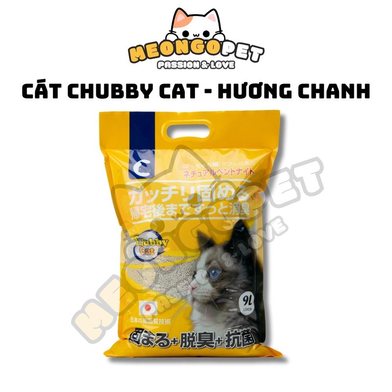 [Chính hãng] Cát vệ sinh mèo Chubby Cat 9L - Chanh