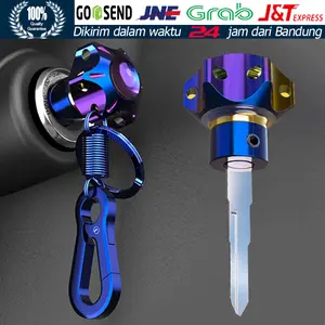 Case Cover Kepala Kunci Titanium Burnt Untuk Motor + Gantungan Kunci