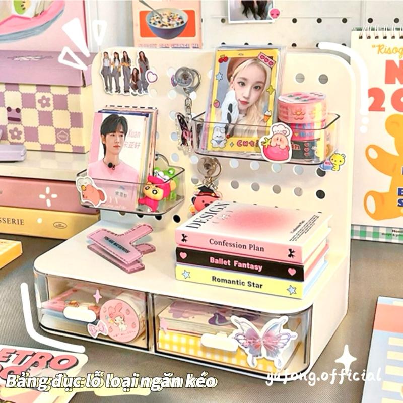 Yufong Móc Ngăn Kéo Loại Lỗ Bàn Nhỏ Giá Đựng Thẻ Màn Hình Máy Tính Để Bàn Ngôi Sao Hộp Lưu Trữ Văn Phòng Phẩm Có Giá Để Mã Số 132624045 Chất Liệu Nhựa Nhẹ Dễ Vệ Sinh