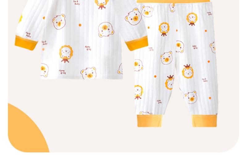 Product Introduction of Bộ Quần Áo Mùa Thu Cho Em Bé Chất Liệu Cotton Nguyên Chất, Đồ Lót Giữ Nhiệt Cho Trẻ Em, Áo Liền Quần Dài Cho Em Bé Đồ Ngủ Xẻ Tà Cho Bé Trai, Thích Hợp Cho Bé Gái, Lý Tưởng Cho Cơ Sở Mùa Xuân Và Mùa Thu Thun 15