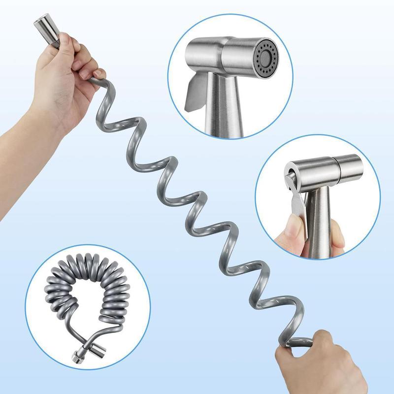 Faucet Household Companion Bathroom Shower Head Self-Cleaning Handheld Toilet Spray Gun Matching Pressurization Flushing Device 3