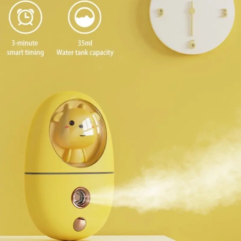 Mini Nano Spray Facial Humidifier Cute Pet Handheld USB Water Replenishment Instrument Face Steamer 35ML Spray Mist Sprayer 801 3
